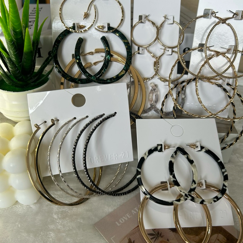 ‼️พร้อมส่ง‼️ เซทต่างหู แบรนด์FOREVER 21 ของแท้100%