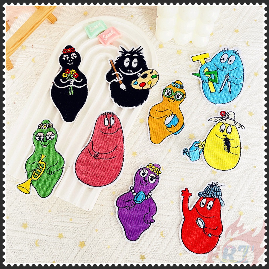 ☸ การ์ตูน: Les Barbapapa Series 02 Iron on Patch ☸ แผ่นแพทช์รีดติดเสื้อ Diy จํานวน 1 ชิ้น