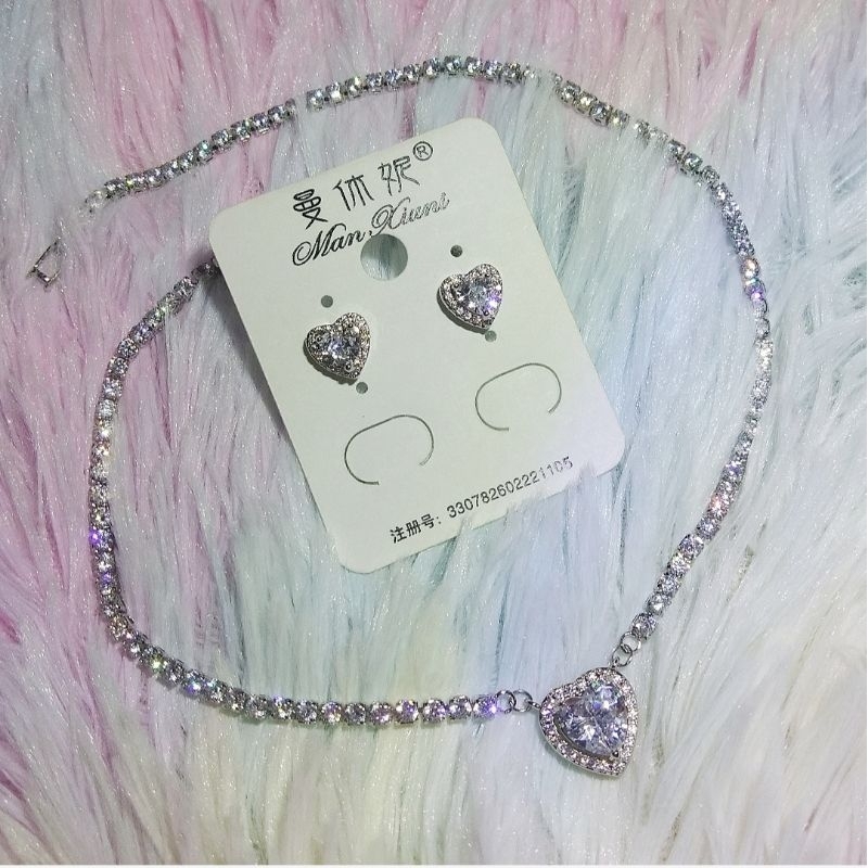 ⚡Sale⚡ ชุดเครื่องประดับเพชรCz