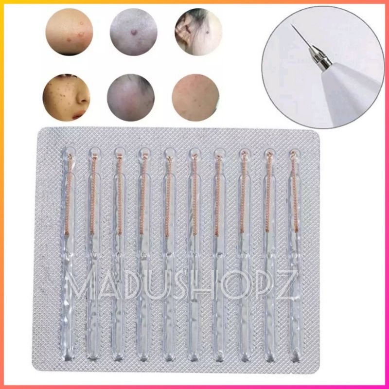 ✓อ่านข้อมูลก่อนสั่งซื้อ✓ เข็มเครื่องจี้ไฝ ขี้แมงวัน 10 pcs [ใช้ได้กับรุ่นไร้สายเท่านั้น]