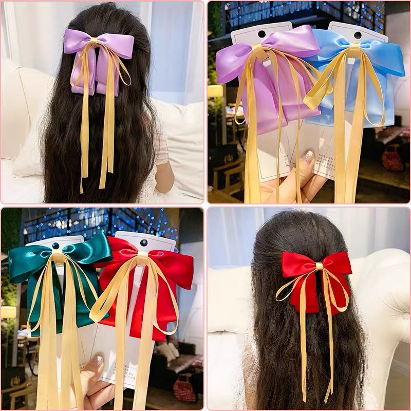 ✨พร้อมส่งจากไทย กิ๊บติดผมน่ารักๆ โบว์ติดผม กิ๊บโบว์ โบว์ติดผมนักเรียน  B-27