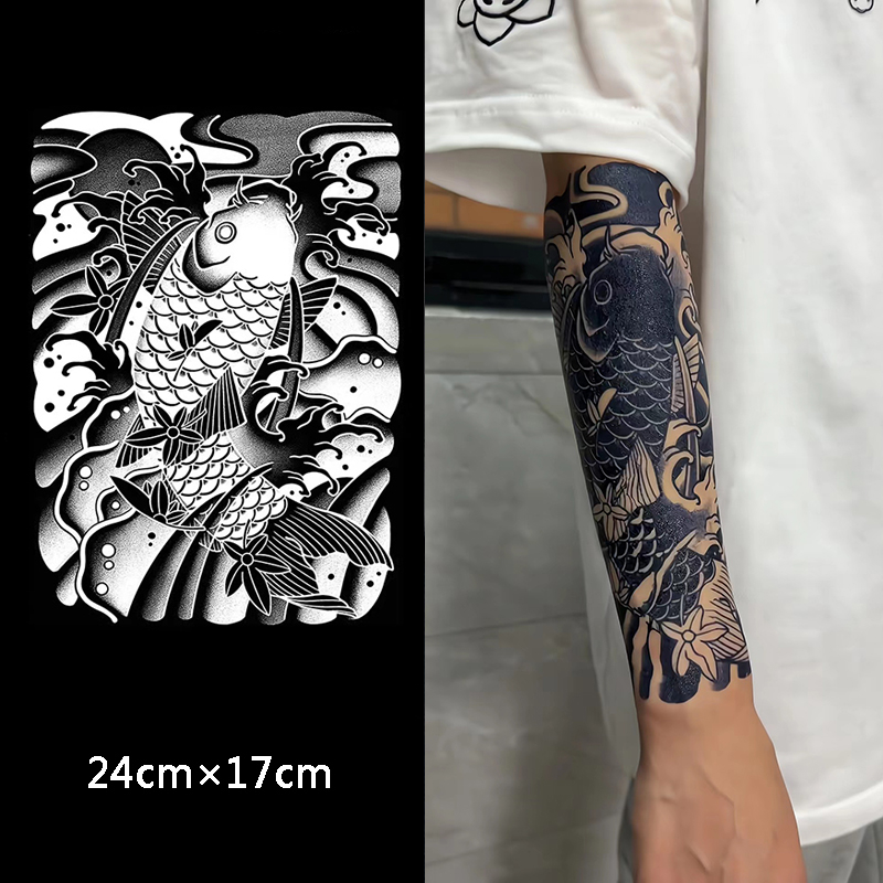 【COCO Magic tattoo】สติกเกอร์รอยสักชั่วคราว กึ่งถาวร กันน้ํา ติดทนนาน 15 วัน 24 ซม.*17 ซม.