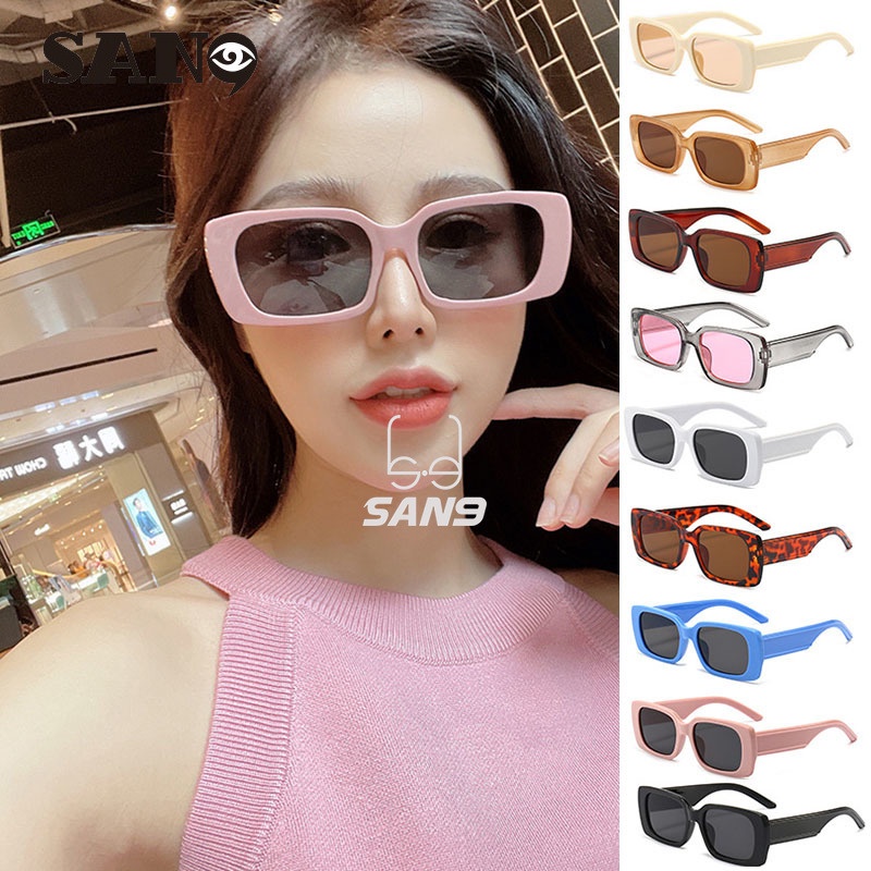 【Support wholesale】COD (San9) Jelly Color Sunglasses Women Ulzzang Style Fashion Retro Sun Glasses