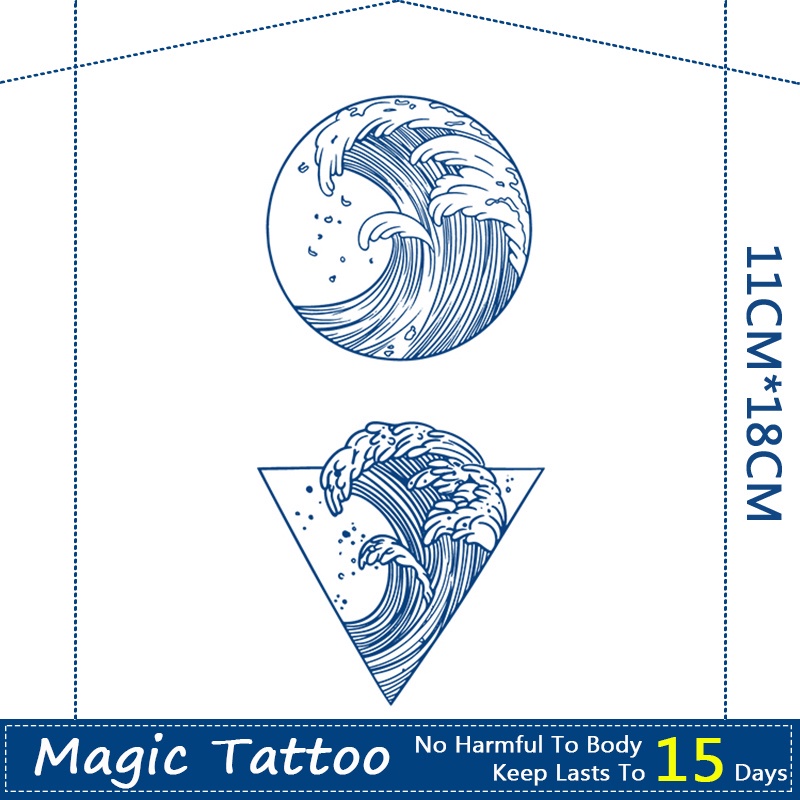 【WOOW MAGIC TATTOO】สติกเกอร์รอยสักชั่วคราว กันน้ํา 15 วัน