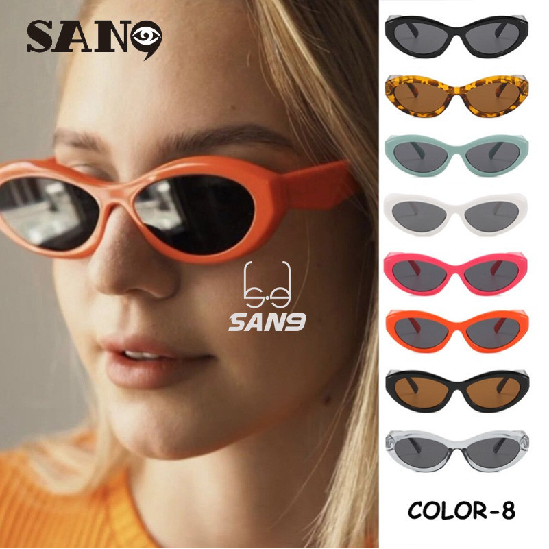 【พร้อมส่ง】แว่นตากันแดด กรอบทรงรี ขนาดเล็ก ป้องกันรังสียูวี 2024