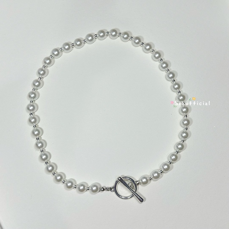 ꒰พร้อมส่ง꒱ ♡ Lux Pearl ⋆୨୧˚ | สร้อยคอมุก สร้อยคอ ใส่ได้สองแบบตะขอแบบไขว้