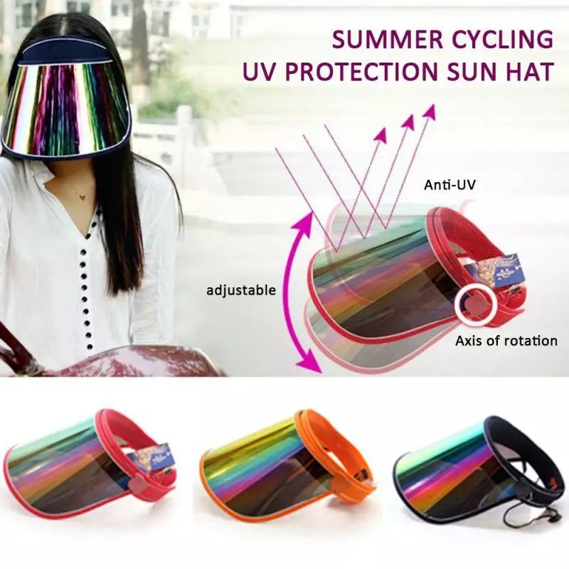 ️SUN RKT หน้ากากป้องกันใบหน้า Face shield ป้องกัน UV หมวกป้องกันใบหน้าสำหรับกลางแจ้ง