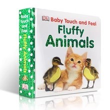 Milu Baby Touch And Feel Fluffy Animals Children 'S English Parent-Child Reading Picture Book