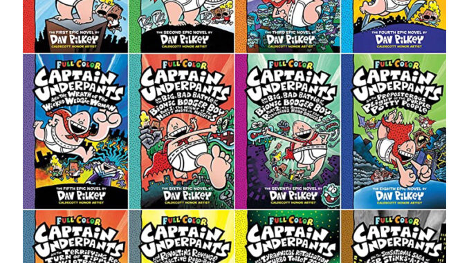 The Captain Underpants Full Color Collection 1-12 Book Set By Dav Pilkey Paperback