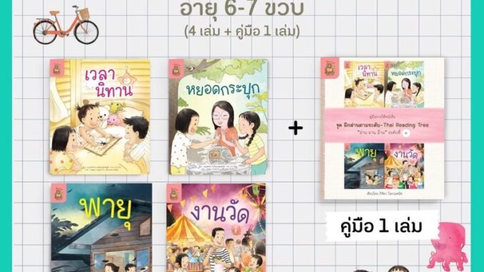 หนังสือ ฝึกอ่านตามระดับ Thai Reading Tree ชุด อ่าน อาน อ๊าน ระดับที่ 3 (สำหรับเด็กอายุ 6-7 ปี)