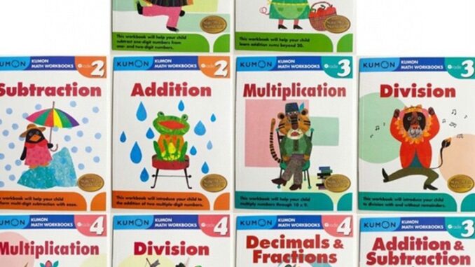 (ใช้โค้ดรับcoinคืน10%ได้) พร้อมส่ง แบบฝึกหัด Kumon  Math Workbooks G1-G4 ป1.-ป.4 10 books set