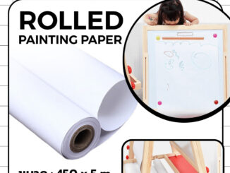 Rolled Painting Paper ม้วนกระดาษวาดเขียน กระดาษวาดเขียน ยาว 5 เมตร