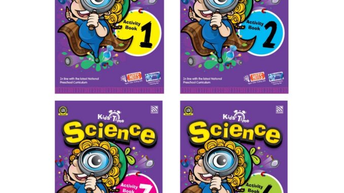 หนังสือเรียนอนุบาล Kids' Time Science Activity Book แบบฝึกหัดอนุบาล แบบเรียนเด็ก Pelangithai