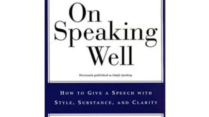 【หนังสือภาษาอังกฤษ】On Speaking Well English Version