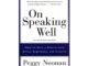 【หนังสือภาษาอังกฤษ】On Speaking Well English Version