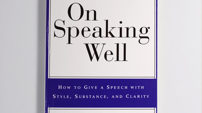 【หนังสือภาษาอังกฤษ】On Speaking Well by Peggy Noonan English book หนังสือพัฒนาตนเอง