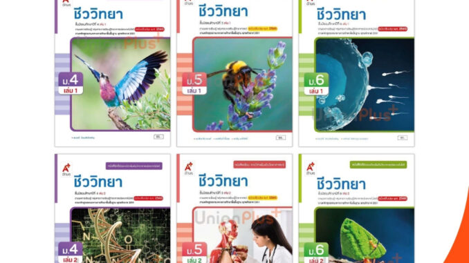 หนังสือเรียน รายวิชาเพิ่มเติม วิทยาศาสตร์และเทคโนโลยี ชีววิทยา ม.4 ม.5 ม.6 เล่ม 1