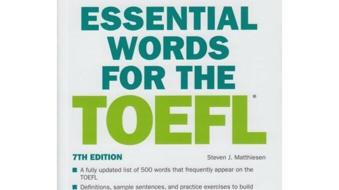 DKTODAY หนังสือ BARRON'S ESSENTIAL WORDS FOR THE TOEFL (7ED)