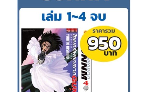 ไซเบอร์เพชฌฆาต GUNNM เล่มที่ 1-4 (แบบชุด)