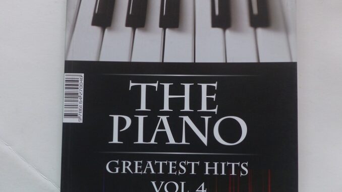 หนังสือเพลง the Piano Greatest Hits Vol.4 พร้อมโน้ตสากล 5 บรรทัด