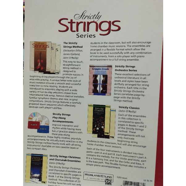 ALFRED : STRICTLY STRINGS VIOLIN BOOK 1/038081012780