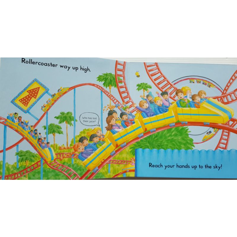 Busy Fun fair (push pull slide board book)  ของใหม่ของแท้นำเข้าจากประเทศอังกฤษ