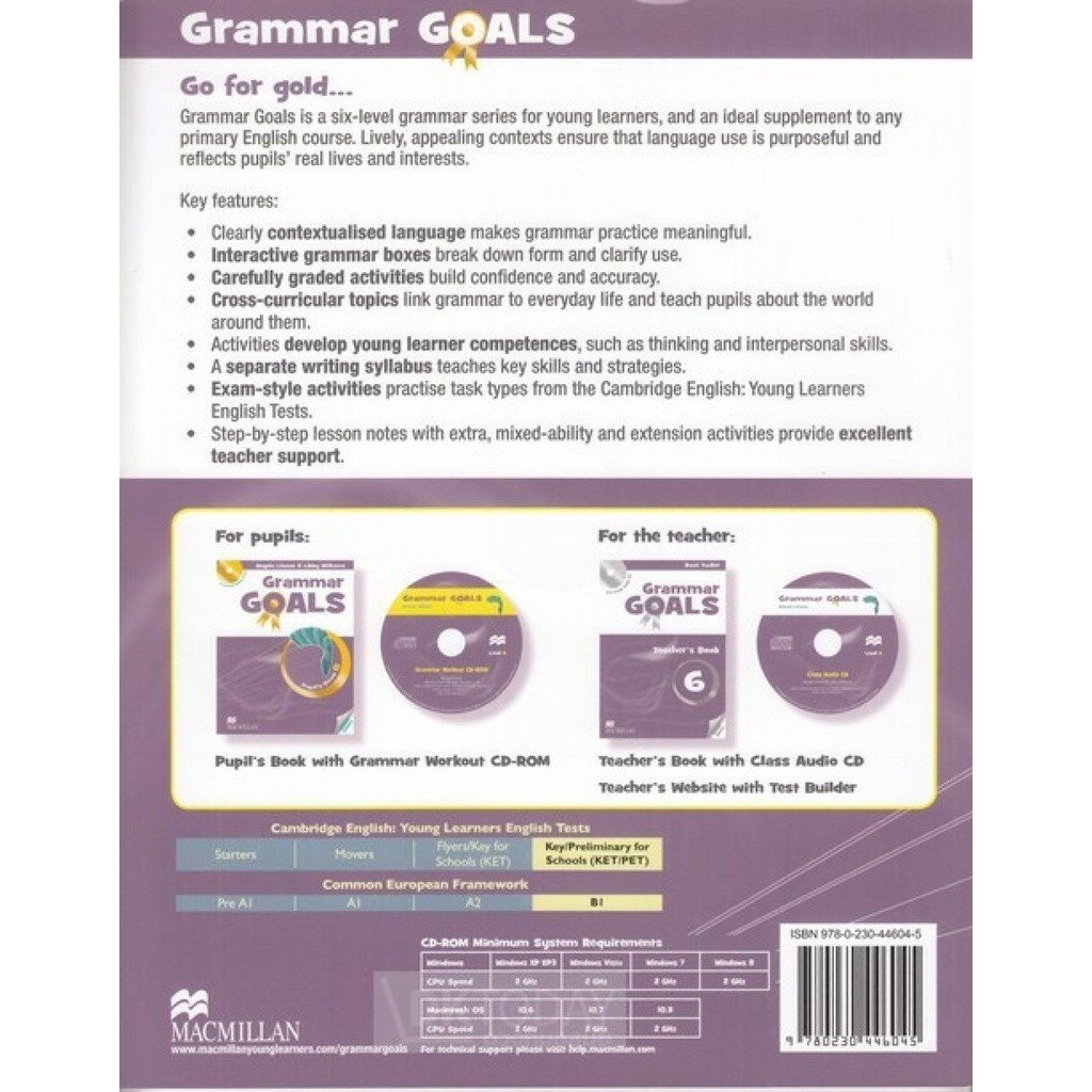 DKTODAY หนังสือ GRAMMAR GOALS 6:PUPIL