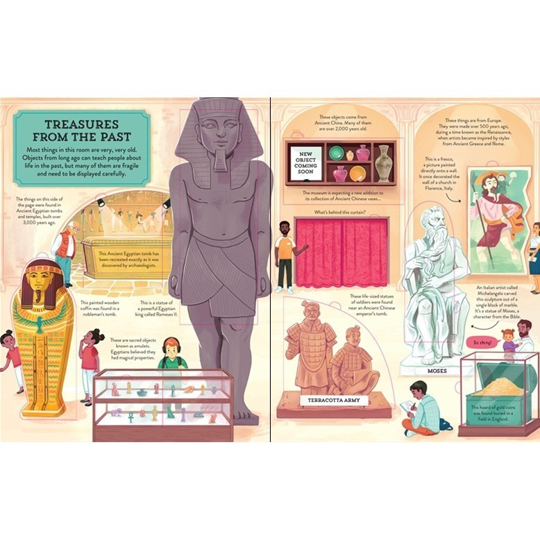 DKTODAY หนังสือ USBORNE SEE INSIDE A MUSEUM (AGE 6+)