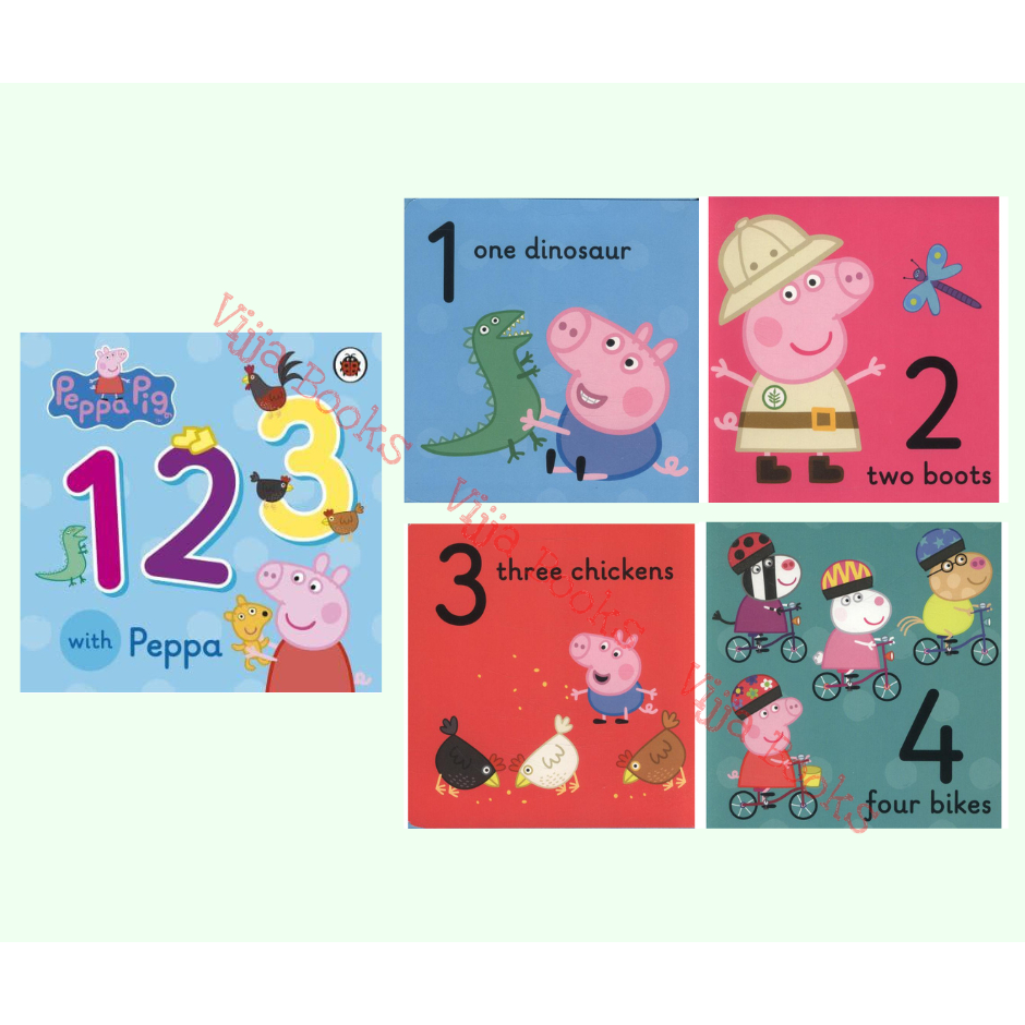 Peppa Pig หนังสือเด็ก นิทาน หมูน้อยเป๊บป้า ภาษาอังกฤษ บอร์ดบุ๊ค Board book เลือกเล่มได้ [Z]