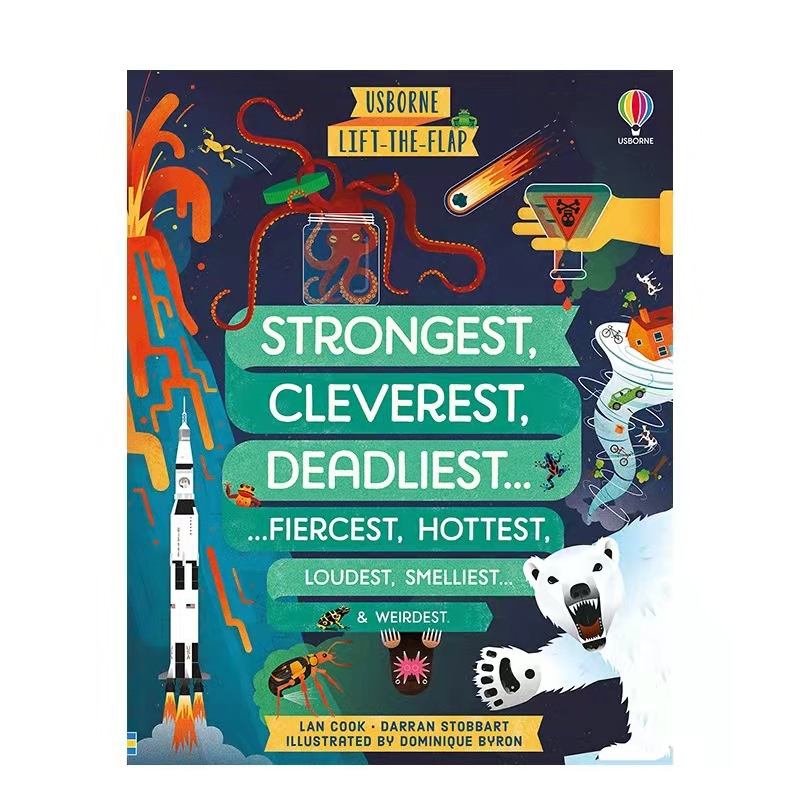 Usborne Lift-The-Flap times tables&strongest,cleverest,deadliest...fiercest, hottest.