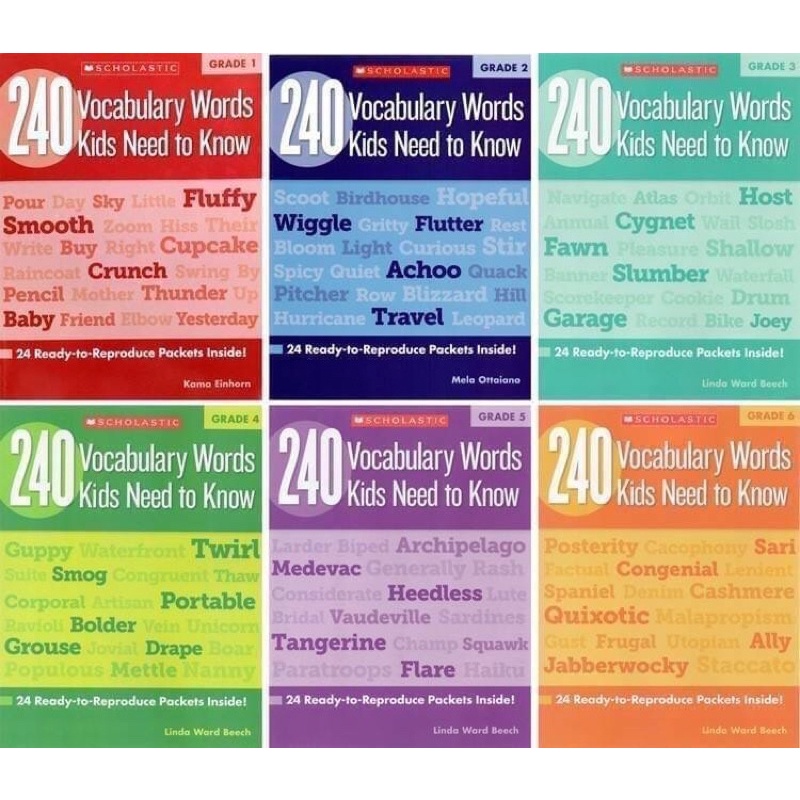 [pre-order] แนะนำหนังสือคำศัพท์ที่เด็กๆต้องรู้    240 Vocabulary Words Kids Need to know