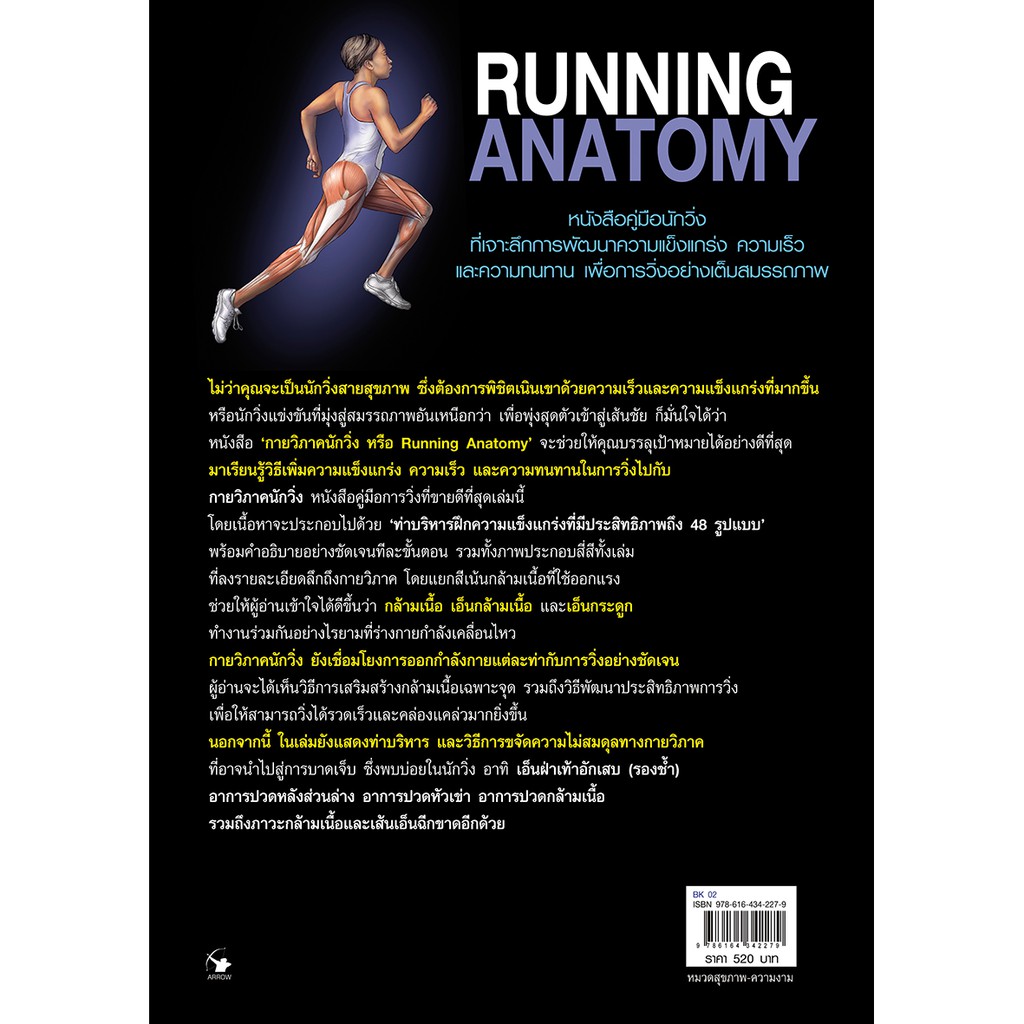 กายวิภาคนักวิ่ง Running Anatomy (ปกอ่อน)