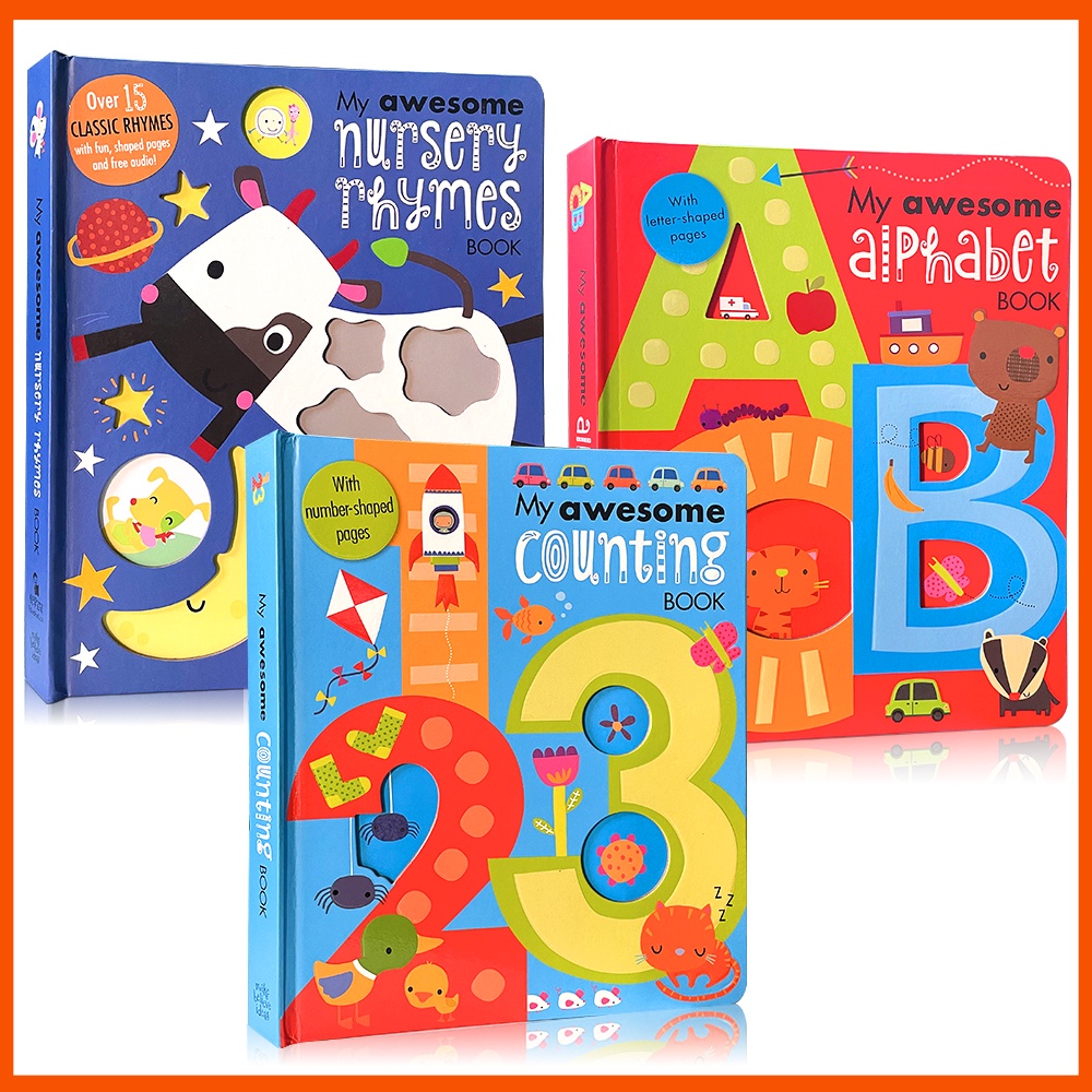 หนังสือ My Awesome Nursery Rhymes ABC Counting ภาษาอังกฤษ เสริมการเรียนรู้เด็กก่อนวัยเรียน