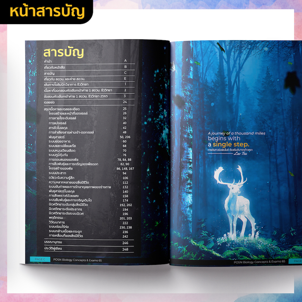 หนังสือ POSN BIOLOGY concept & exams 65 | เทพชัย โชติมณี [รหัส A-078]