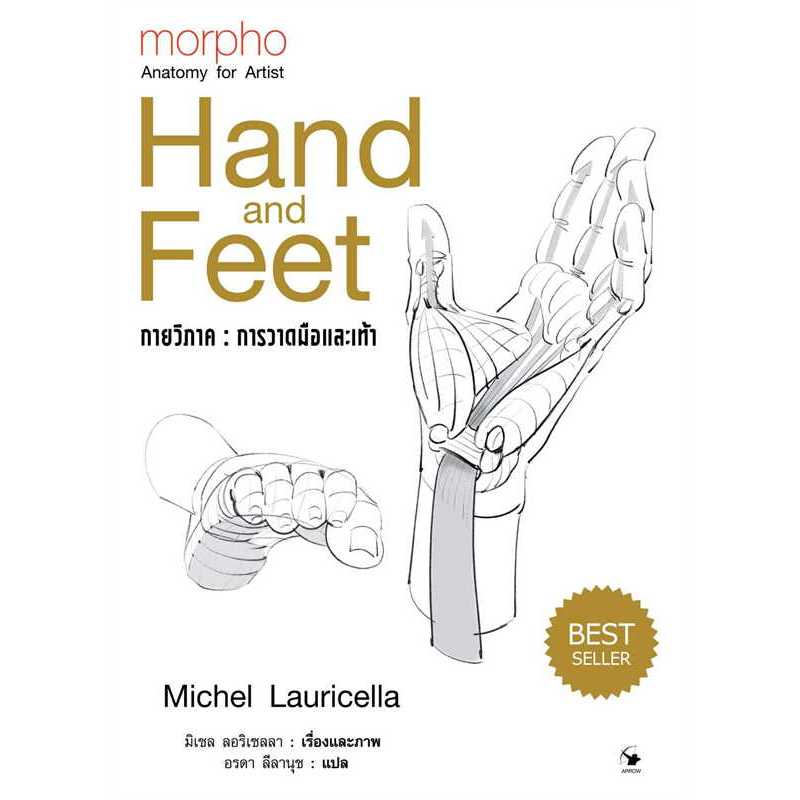 หนังสือ morpho Anatomy for Artist  กายวิภาค ผู้เขียน: มิเชล ลอริเชลลา  สำนักพิมพ์: แอร์โรว์ มัลติมีเดีย