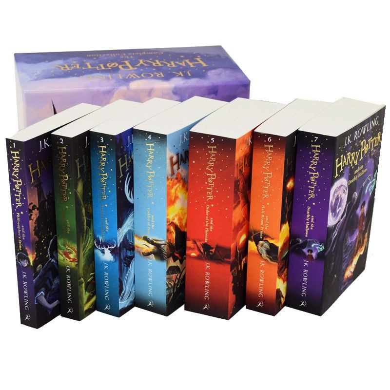 หนังสือชุดภาษาอังกฤษ Harry Potter 1-8哈利波特全英系列书籍1-8Harry Potter English Series Books 1-8