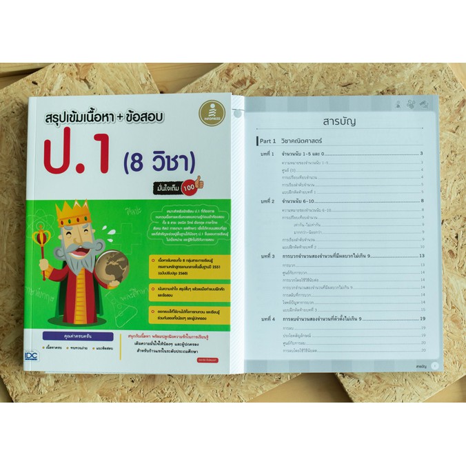 หนังสือป.1 สรุปเข้มเนื้อหา + ข้อสอบ ป.1 มั่นใจเต็ม 100