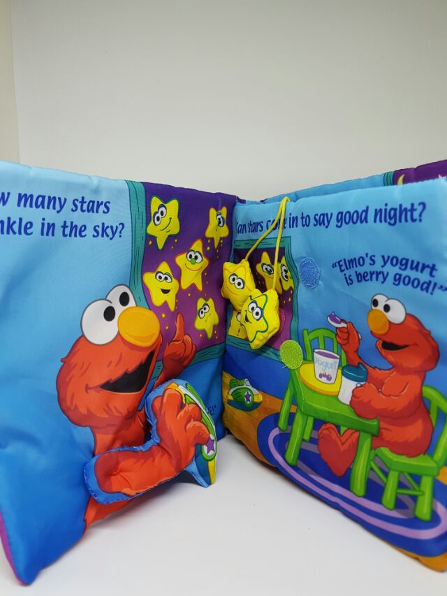 หนังสือผ้า Elmo เสริมพัฒนาการเด็กเล็ก ซักได้