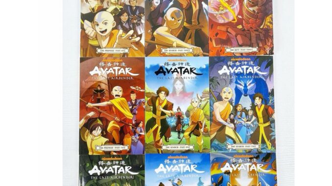 (*ใช้โค้ดรับcoinคืน10%ได้*) พร้อมส่งชุดหนังสือการ์ตูนภาษาอังกฤษ"Avatar อวตาร" ซีซั่น 1-2 จำนวนซีซั่นละ 9 เล่ม กระดาษมันอย่างดี