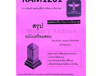 RAM1201ความคิดสร้างสรรค์เพื่อการพัฒนานวัตกรรมฉบับบอัพเดท2/65