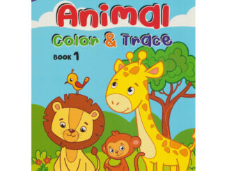 Aksara for kids หนังสือเด็ก สมุดภาพระบายสี animal color & trace เล่ม 1