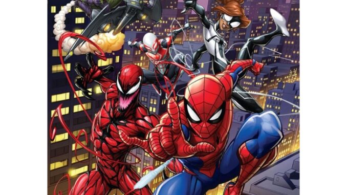 SPIDER-MAN - BORN HERO ระบายสีและเกม + จิ๊กซอว์แบบแผ่น 40 ชิ้น + กระเป๋าสตางค์ สไปเดอร์แมน [K]