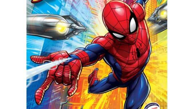 SPIDER-MAN - SMASHING สมุดภาพระบายสี coloring book สไปเดอร์แมน 2 ภาษา ไทย-อังกฤษ [K]