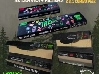 TREES rolling paper กระดาษพร้อมฟิลเตอร์-2in1COMBO-pack! Kingsize (110mm) & 1 1/4 (79mm) กระดาษโรล ยี่ห้อ ทรีส์ ขนาด