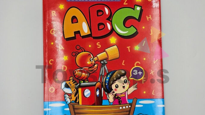 หนังสือ ฝึกคัด ABC ตัวอักษรภาษาอังกฤษ ระบายสีภาพการ์ตูน หนังสือเด็ก สมุดระบายสี