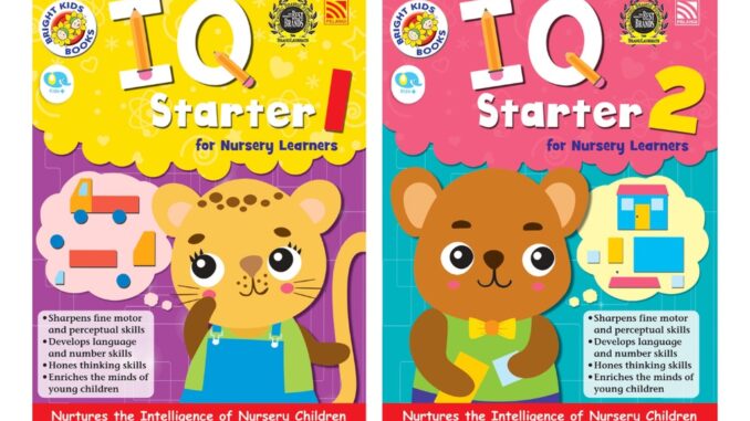 หนังสือแบบฝึกหัดเตรียมอนุบาล > Bright Kids IQ Starter แบบฝึกหัดเด็ก หนังสือเรียนเตรียมอนุบาล