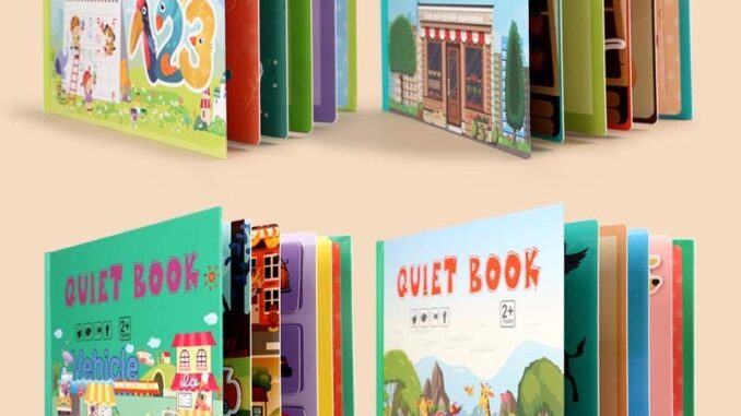 Quiet book หนังสือกิจกรรม มีหลายแบบเล่นได้ซ้ำ