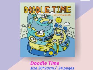 [ระบายสีสนุก] สมุดระบายสี Doodle Time coloring book 24หน้า สมุดระบายสีสำหรับเด็กผู้ใหญ่ บรรเทาความเครียดฆ่าเวลา