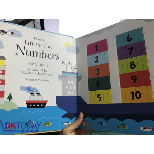 DKTODAY หนังสือ USBORNE LIFT-THE-FLAP NUMBERS (AGE 3+)