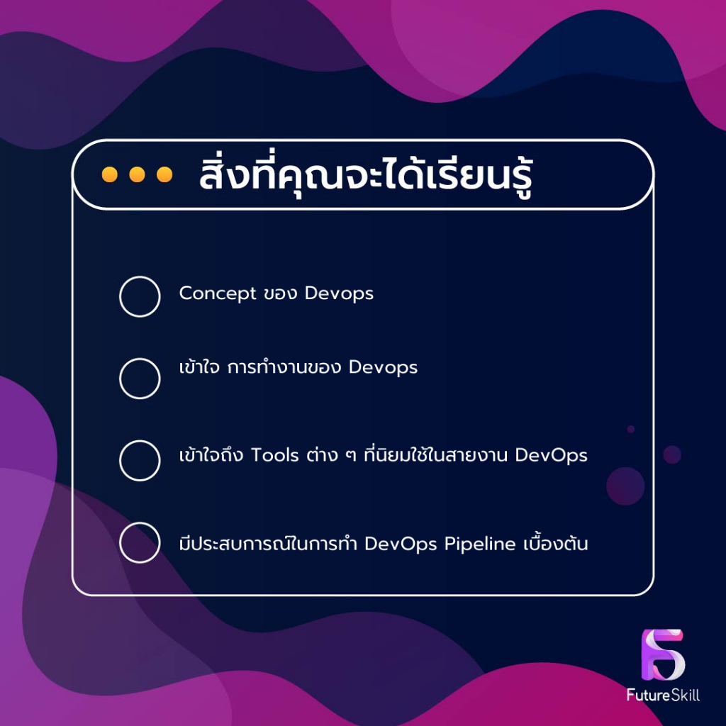 FutureSkill คอร์สเรียนออนไลน์ | Getting Started with DevOps (4 Courses)